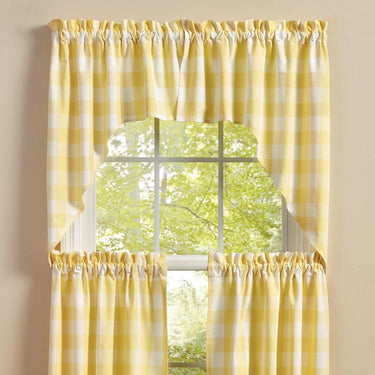 Wicklow Check Swags - Yellow 72